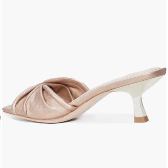 Paige Mia Mule Leather Sandal In Bronze - 75% Off | Editorialist PAIGE Mia Leather Sandal